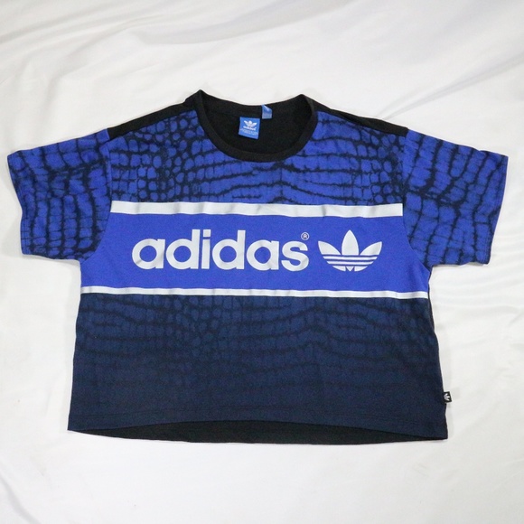 adidas Tops - ADIDAS Purple/Silver Women's Crop Top Jersey